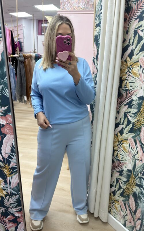 Pantalon linea celeste