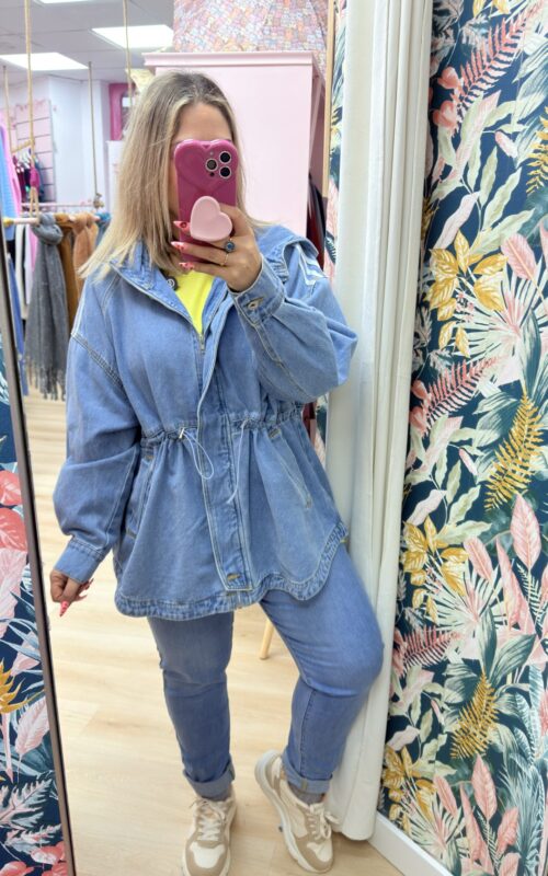 Chaqueta vaquera lineas