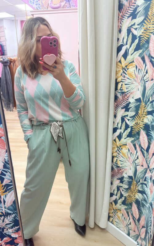 Pantalon lazada traje verde