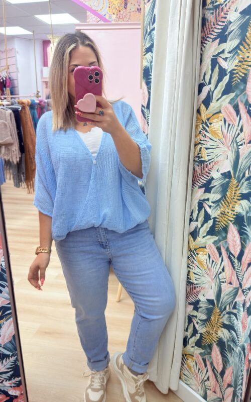 Pantalon vaquero momfit