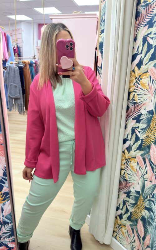Chaqueta lowcost fucsia