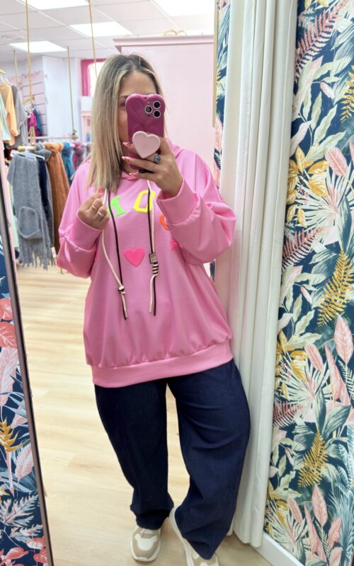 Sudadera letras colores iconic