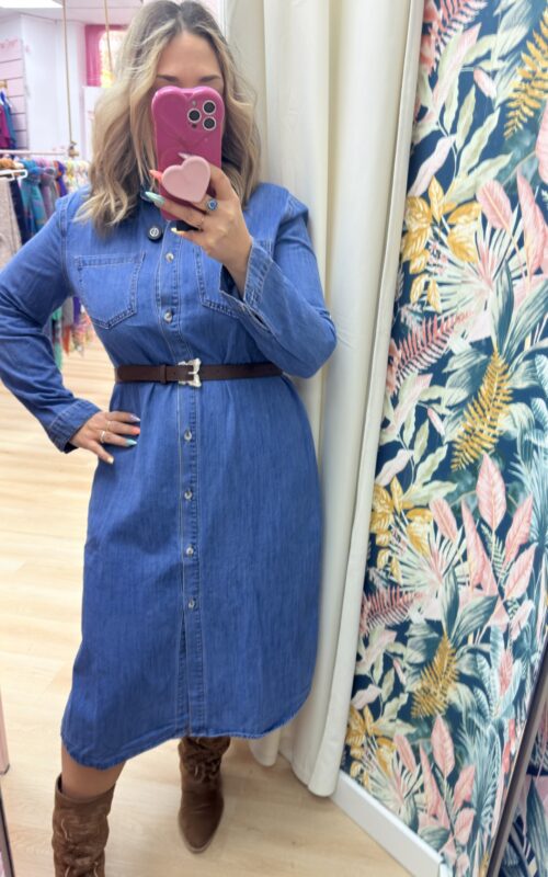 Vestido vaquero midi
