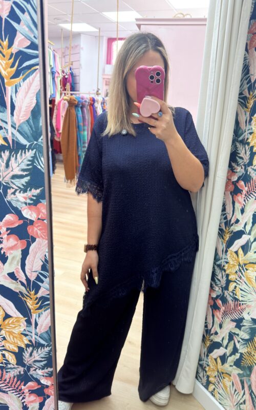 Conjunto asimetrico puntilla marino