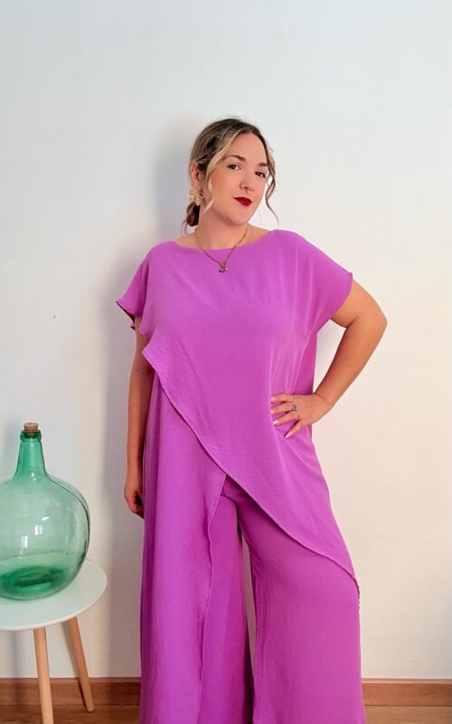 Conjunto capa intermedia morado