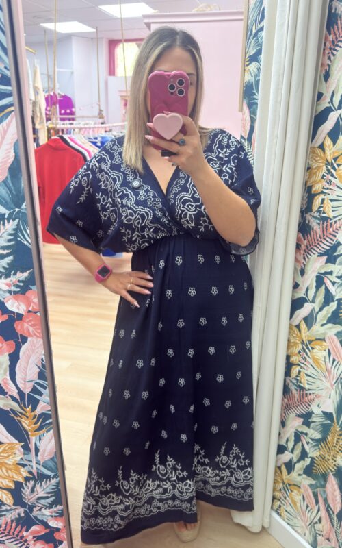 Vestido indio marino