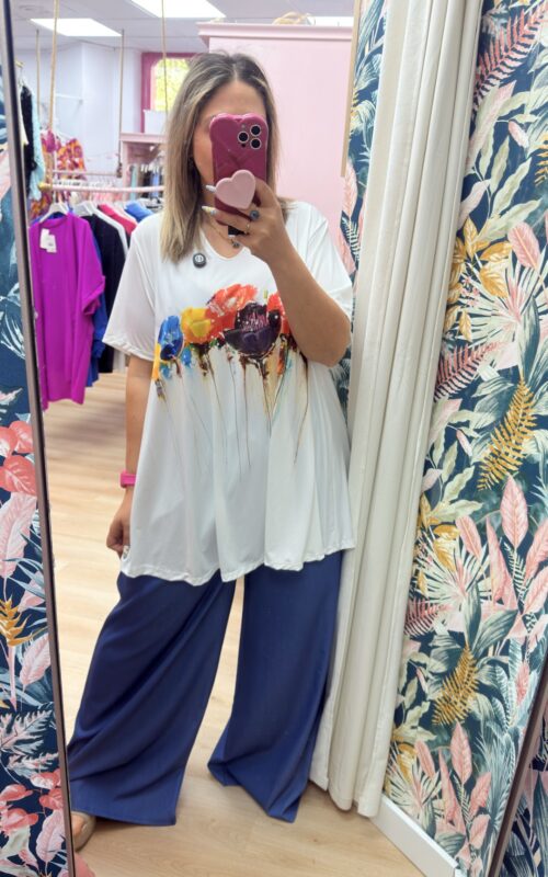 Camiseta tulipanes super grande
