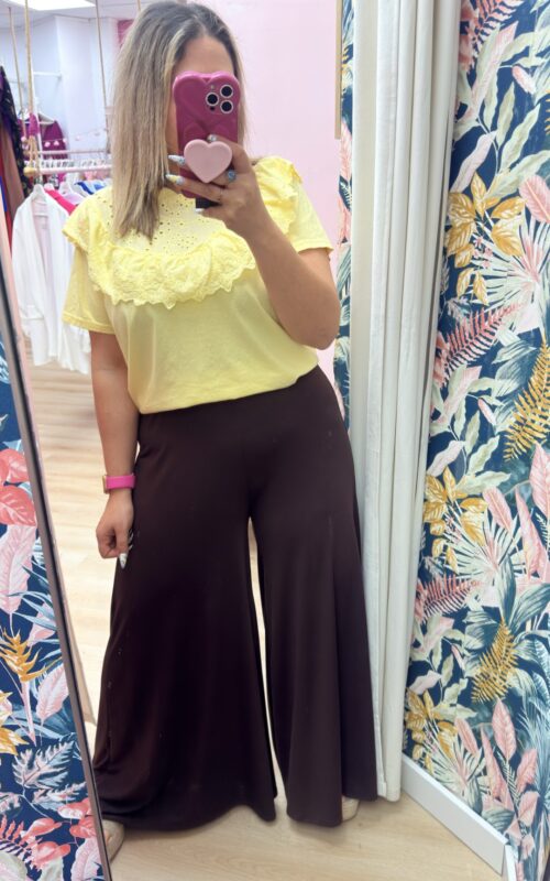 Pantalon super campana licra