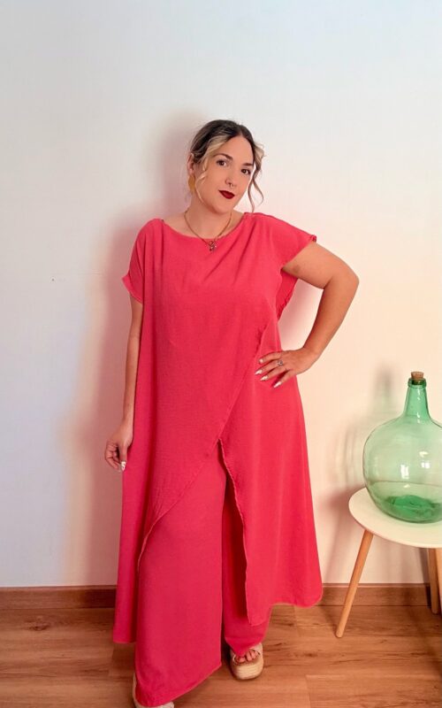 Conjunto asimetrico intermedio coral