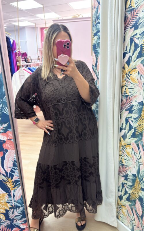 Vestido encaje boho