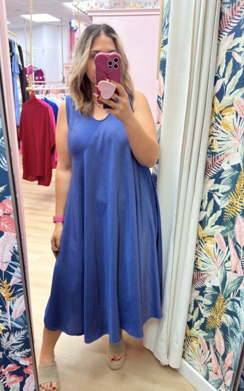Vestido vaquero oscuro