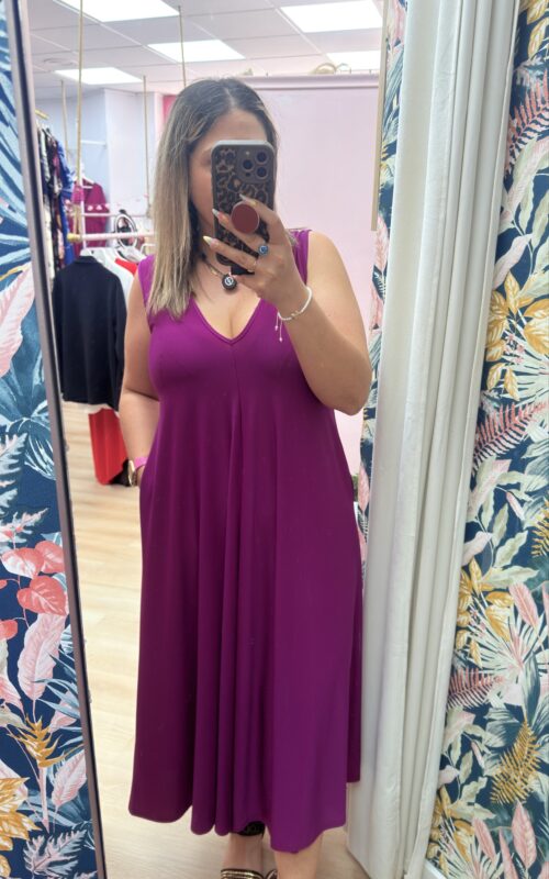 Vestido licra bolsillos