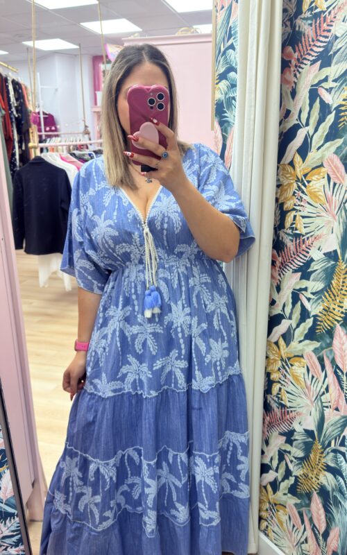 Vestido boho vaquero