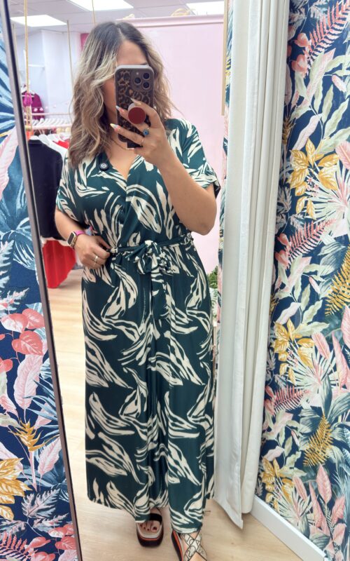 Vestido licra fria verde
