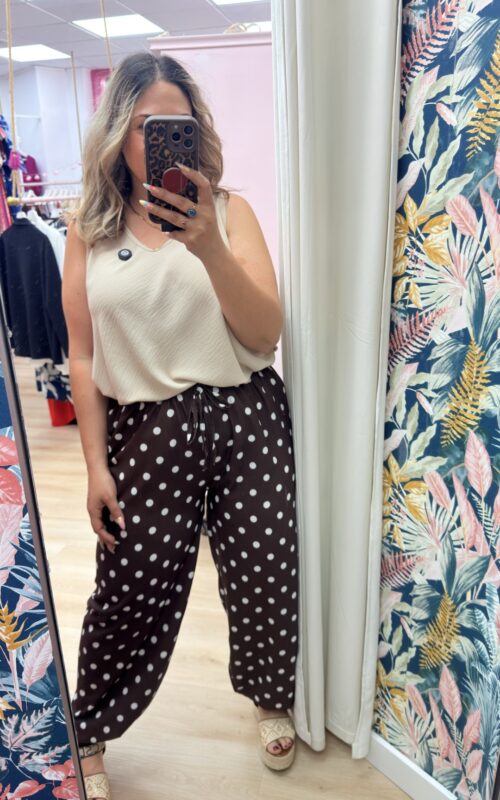 Pantalon lunares bombacho