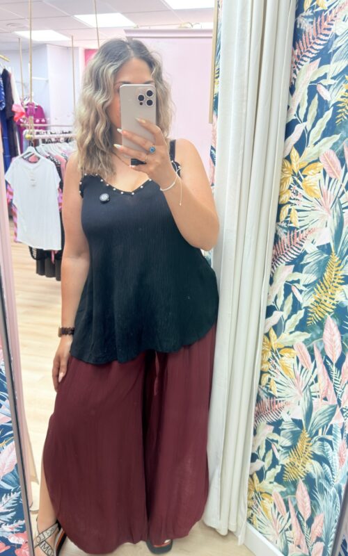 Blusa tirantes tachas
