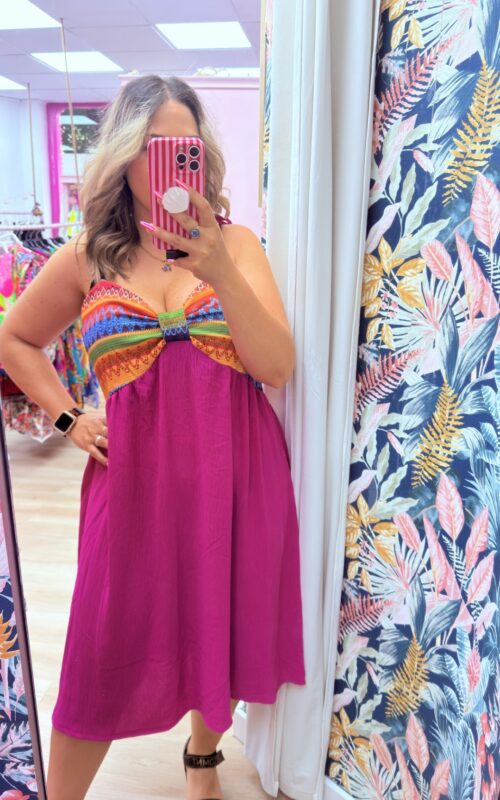 Vestido verano buganvilla