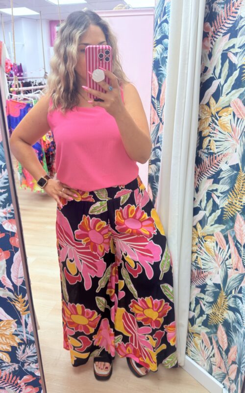 Pantalon fajin flores