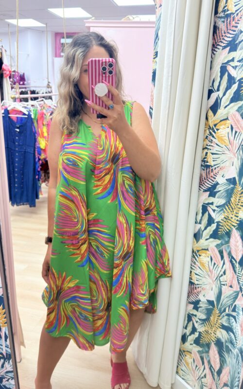 Vestido playero verde