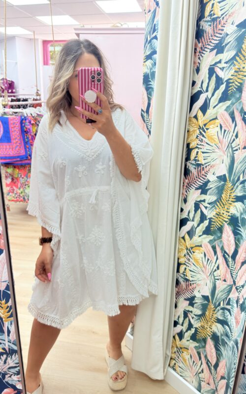 Vestido playero blanco
