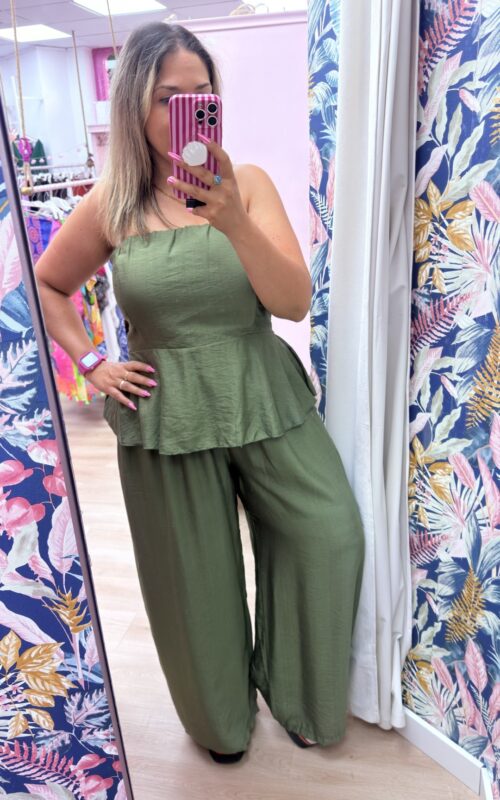 Conjunto palabra de honor verde