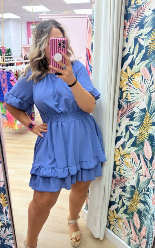 Mono corto fajin azul