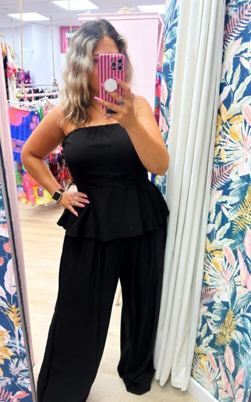 Conjunto palabra de honor negro