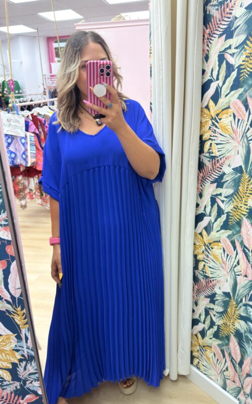 Vestido plisado colores