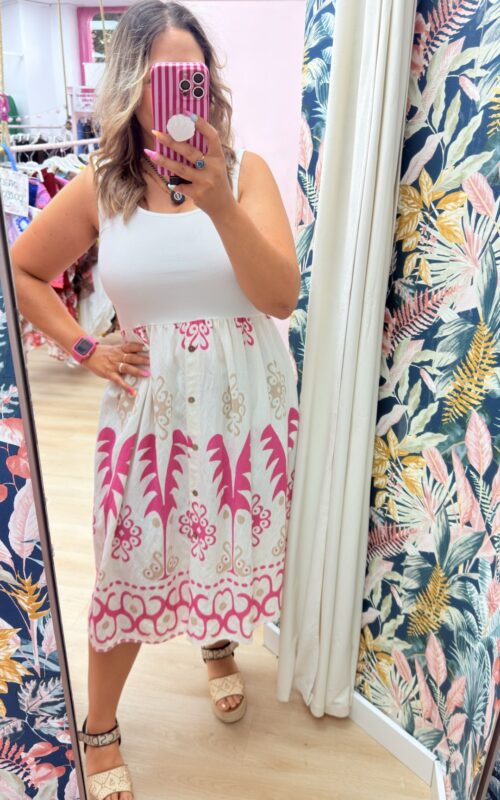 Vestido canale rosa