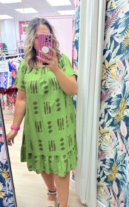 Vestido pescaitos verde