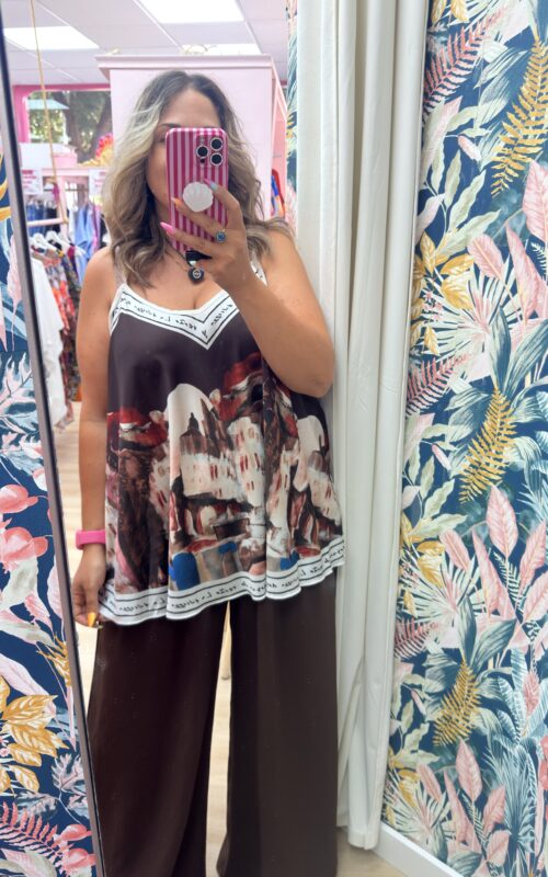 Conjunto pañoleta buganvilla