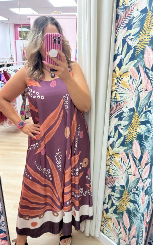 Vestido licra fria estampado