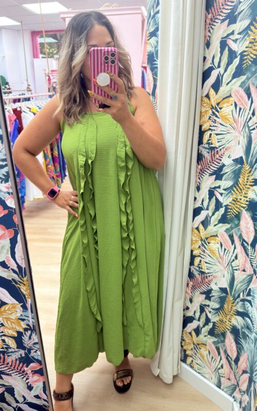 Vestido volantitos colores