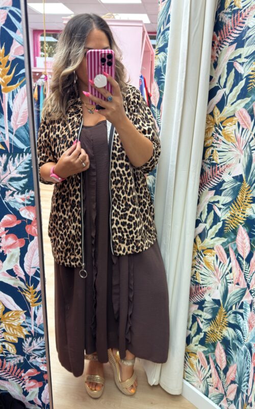 Bomber leopardo grande
