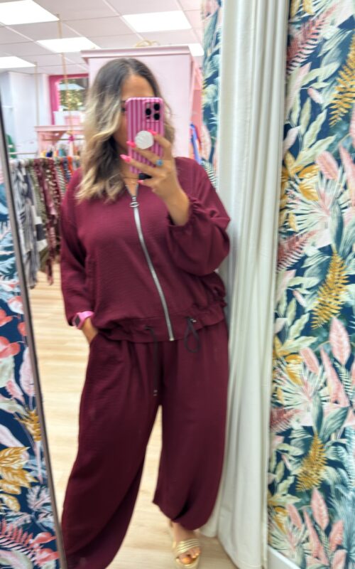 Conjunto cremallera tela colores