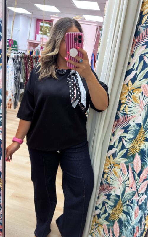 Camiseta pañuelo Negro