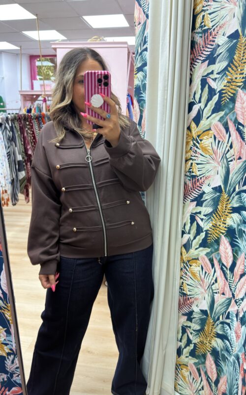 Chaqueta botones militares