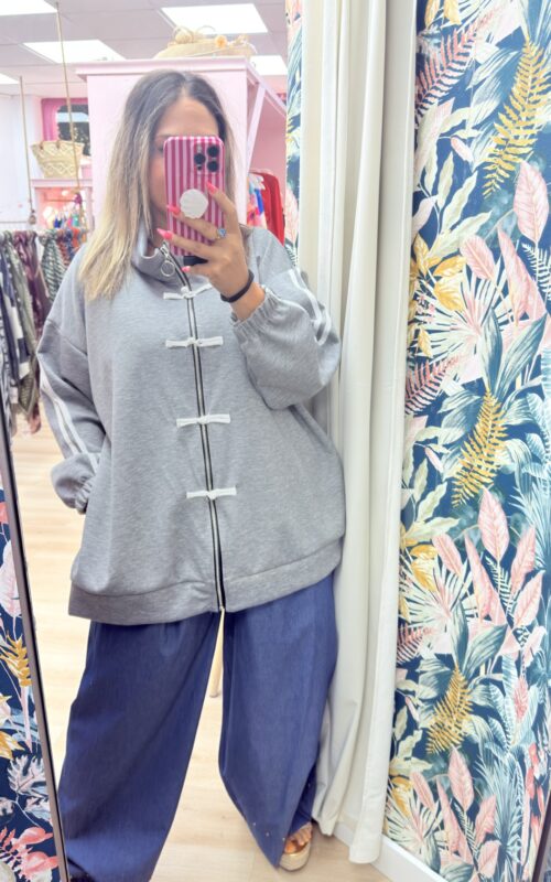 Sudadera chinesse  Grande Gris