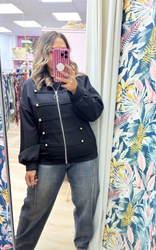 Chaqueta napoleon capucha intermedia