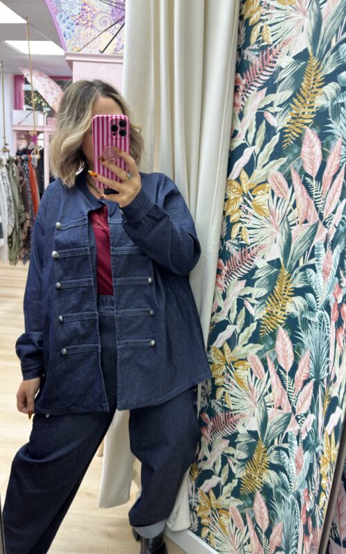 Pantalon vaquero fino militares