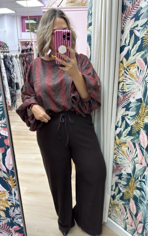 Pantalon canale recto goma