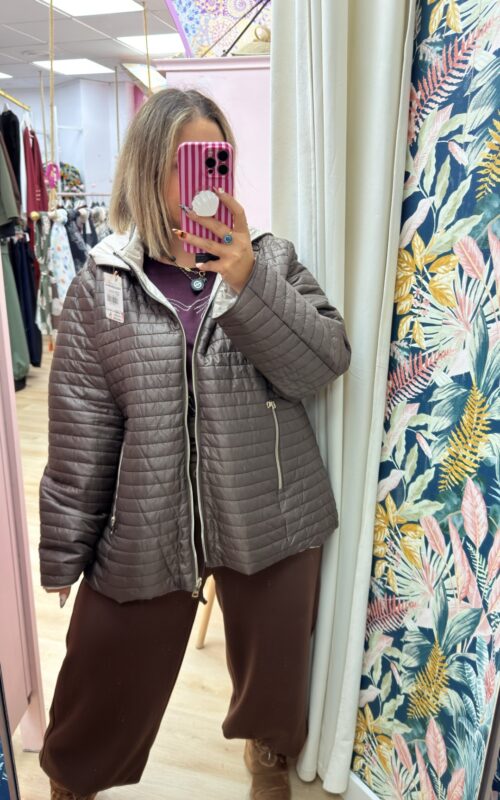 Chaqueta acolchada reversible grande